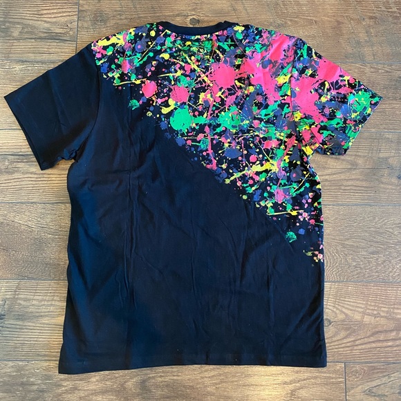 Staple Black Paint Splatter T-Shirt, Mens Size L - Picture 2 of 4